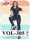 Vol Bt 305 Shinker Summer Special Collar Hosiery Cotton Night Suit Wholesale Online
